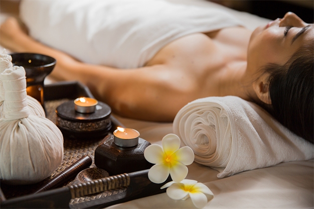Bali Yoga and Wellness Retreats at Power of Now Oasis 8 Woman at a spa getting a treatment at power of now oasis health and yoga retreat